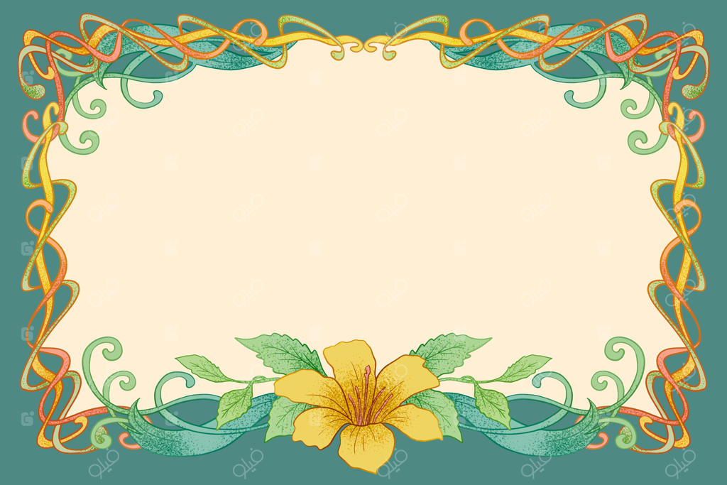 پس‌زمینه آرت نوو دست‌کشیده