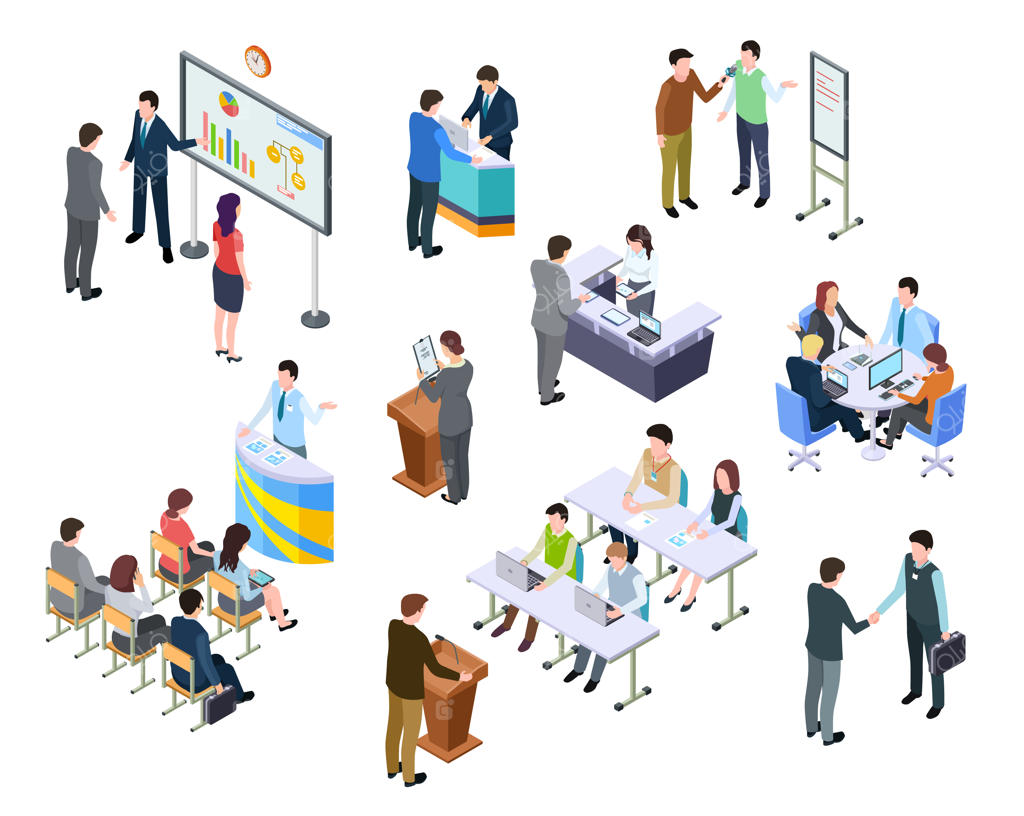 جلسه ایزومتریک: ارائه کنفرانس تجاری با حضور متخصصین کسب‌وکار