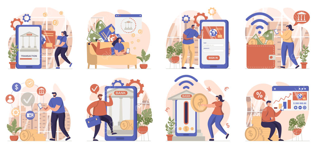 کالکشن بانکداری موبایل: پرداخت و تراکنش آنلاین با استفاده از خدمات بانکی