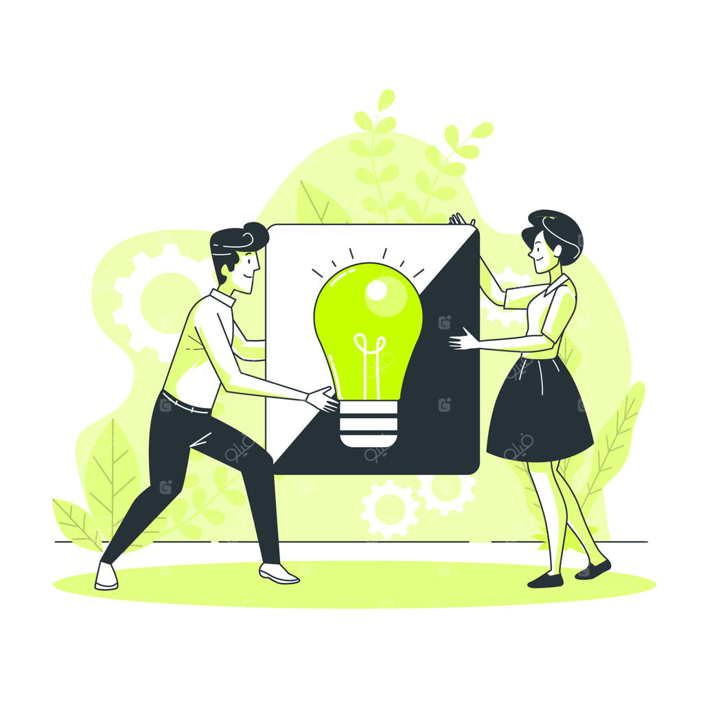 تصویرسازی مفهوم تبادل ایده‌ها