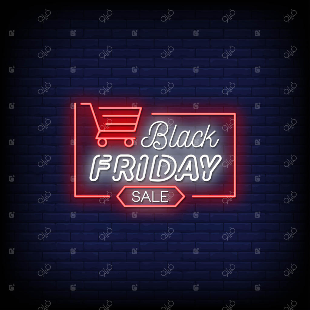 تخفیفات ویژه بلک فرایدی به سبک نئون