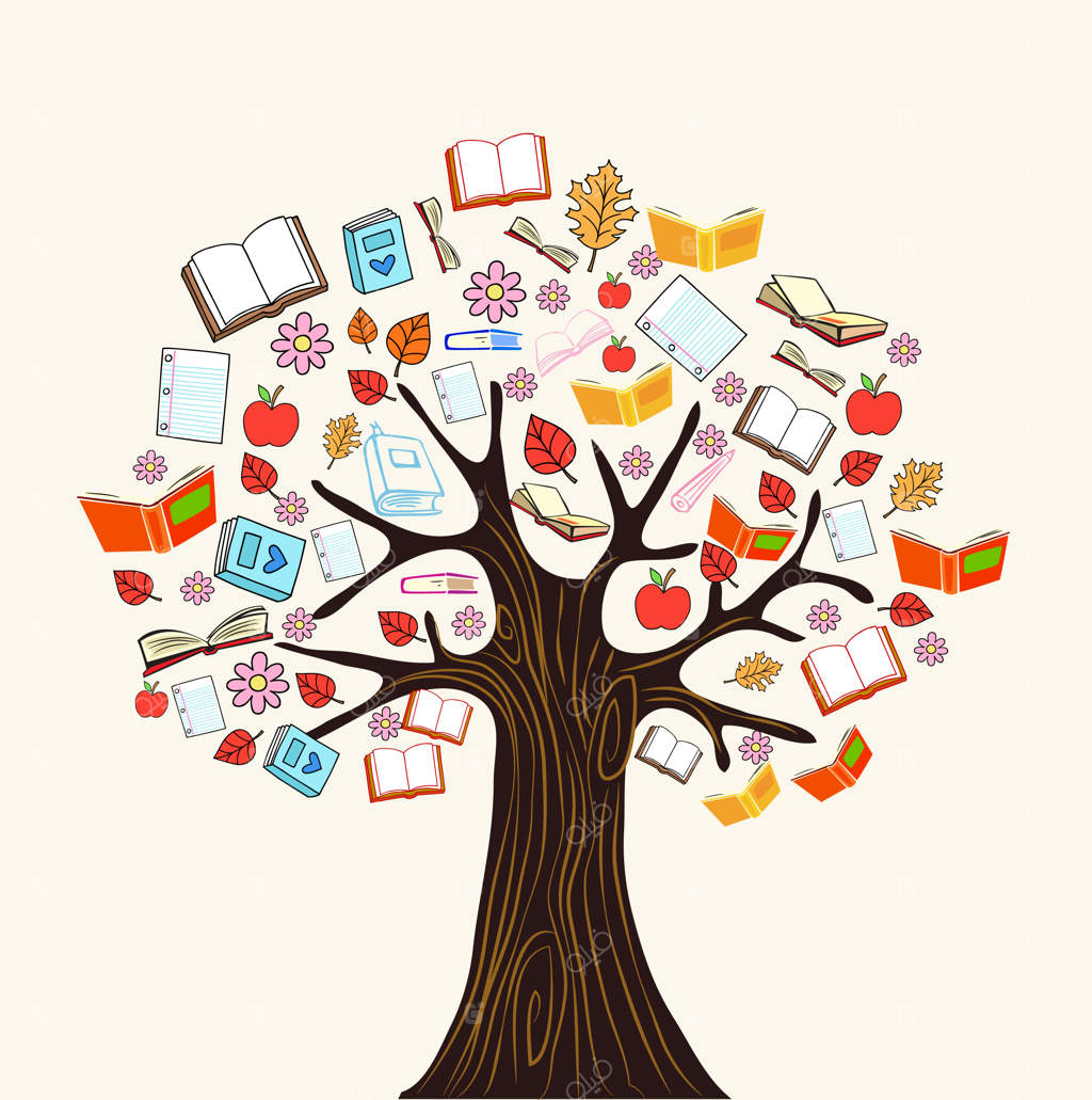 درخت دانش: آمیزه‌ای از کتاب‌ها و سیب‌ها