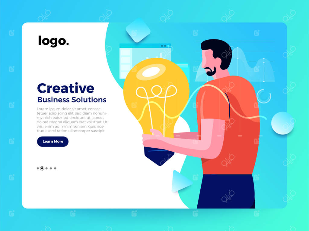 صفحه فرود مفهوم‌سازی تصاویر برای کارگران