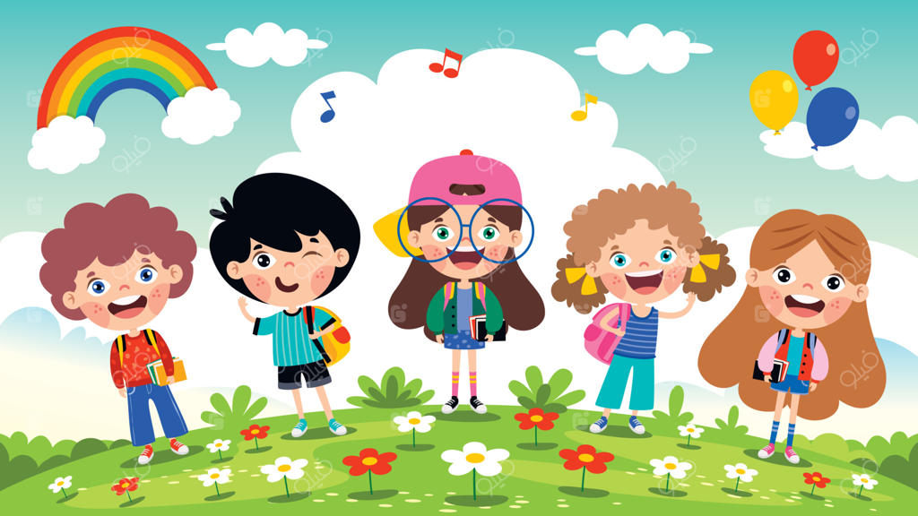 مفهوم آموزش با دانش‌آموزان کارتونی