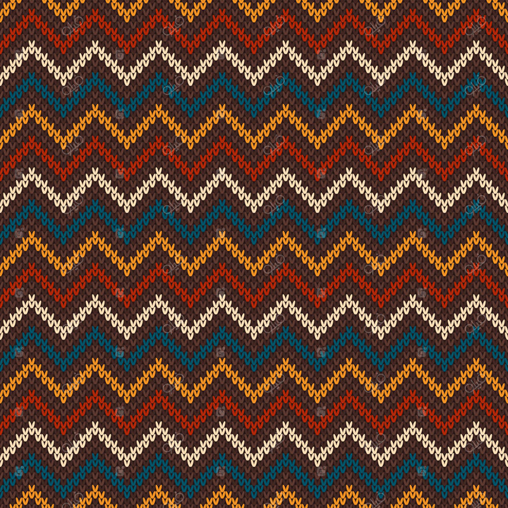 پترن ژاکت بافتنی طرح هاشور شطرنجی