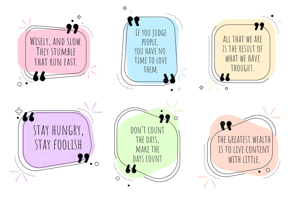 مجموعه قاب‌ بندی جعبه نقل‌قول‌ها