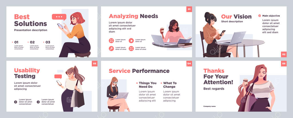 قالب طراحی ارائه و پس‌زمینه اسلاید با حضور افراد تجاری