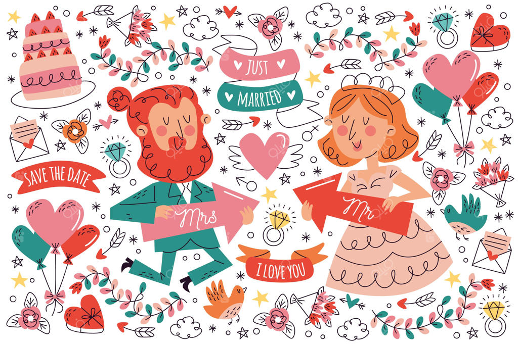 طرح دست‌کشیده طراحی عروسی