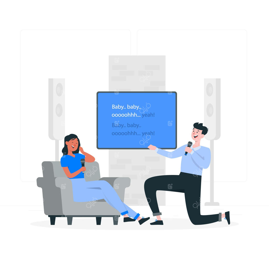 تصویرسازی مفهوم کارائوکه