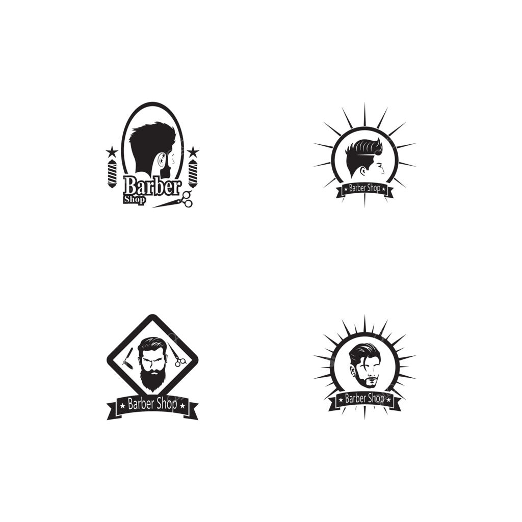 پترن وکتور سایه‌روشن مدل موی آرایشگاه