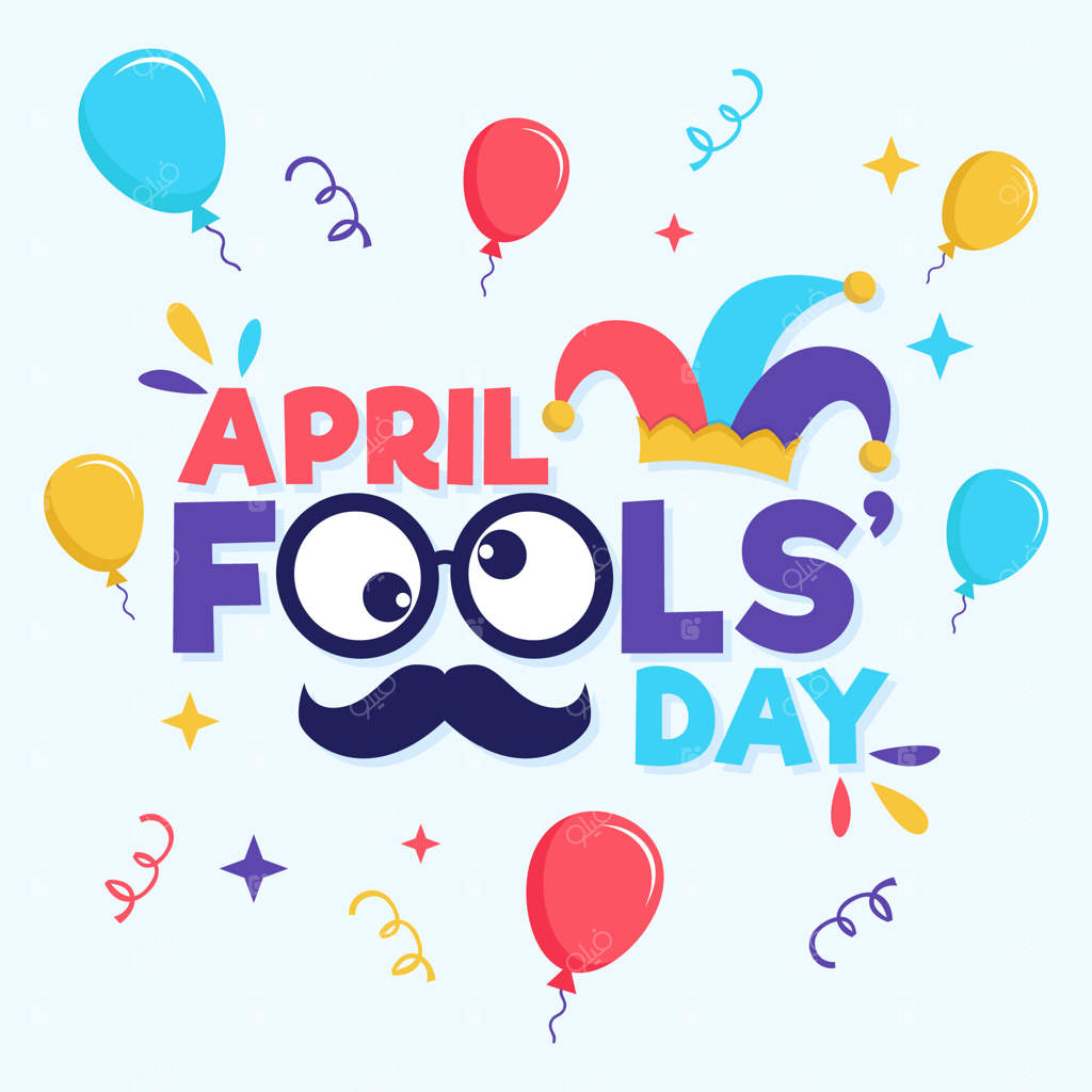 تم فلت دیزاین برای روز دروغ آوریل