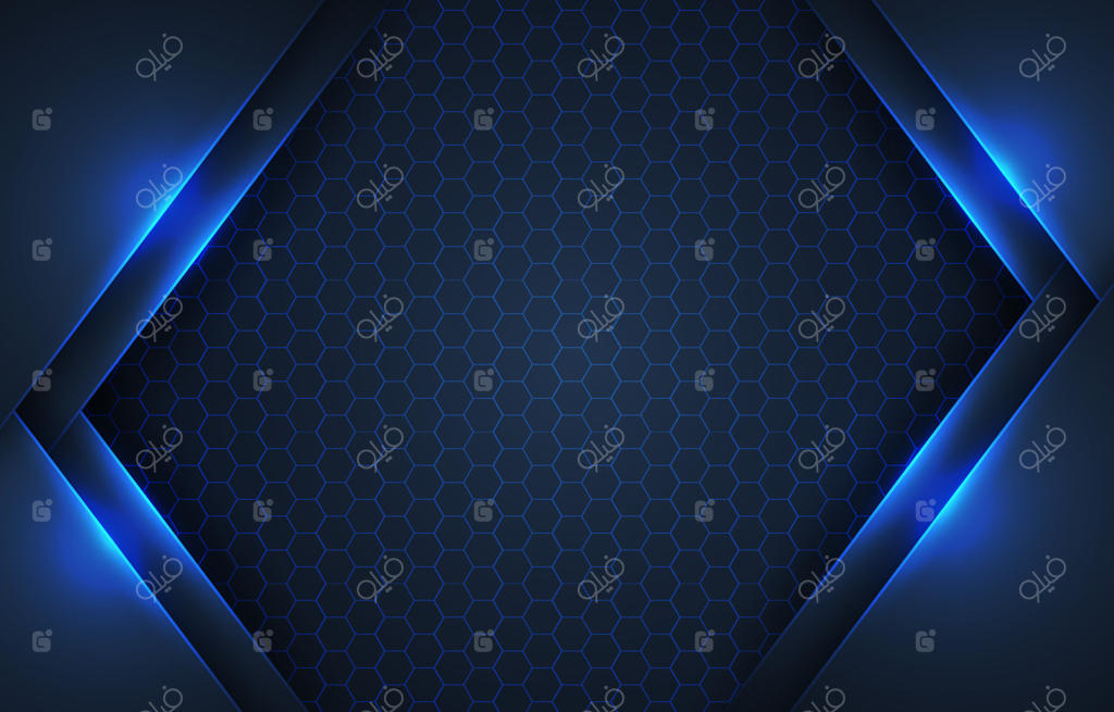 زمینه لوکس آبی تیره و انتزاعی