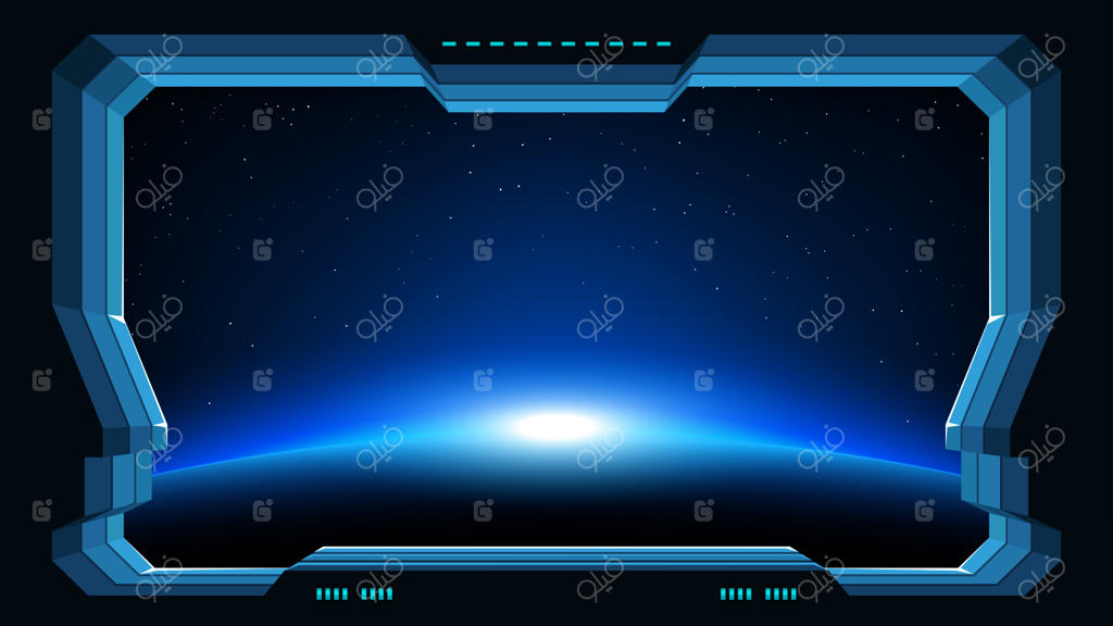 نمای آینده‌نگر از سیاره از پنجره