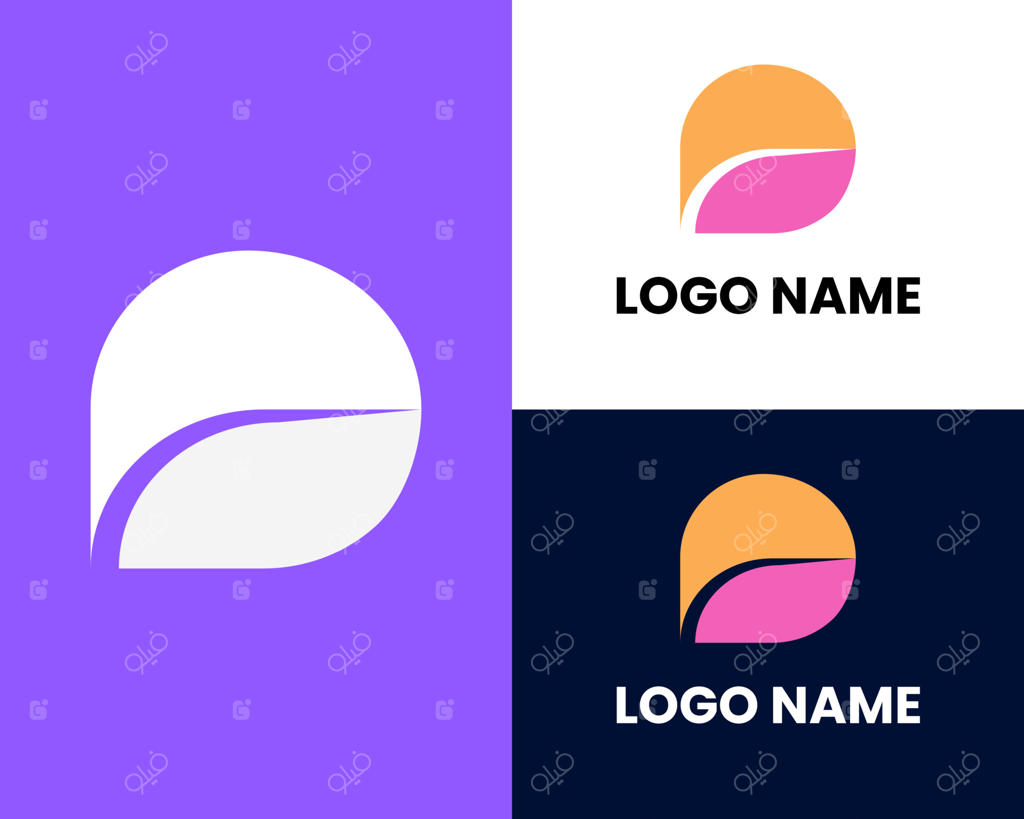 وکتور لوگوی حرف P، قالب لوگوی حروف الفبا