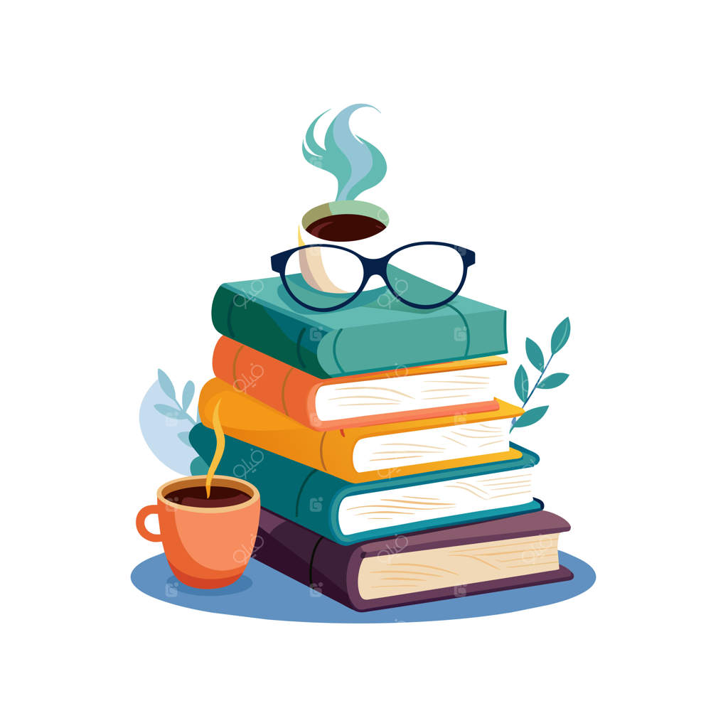 مفهوم تصویرسازی وکتور انبوه کتاب