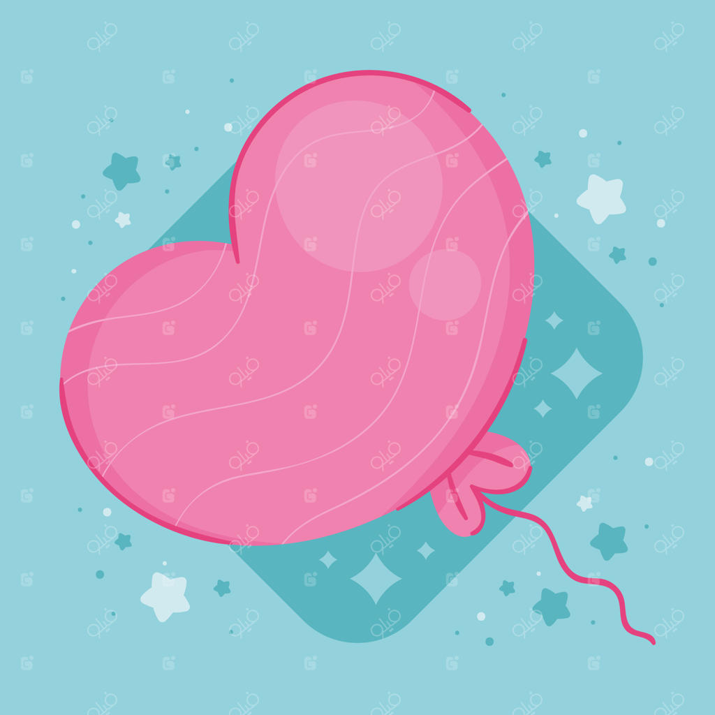 بادکنک قلبی شناور با هلیوم