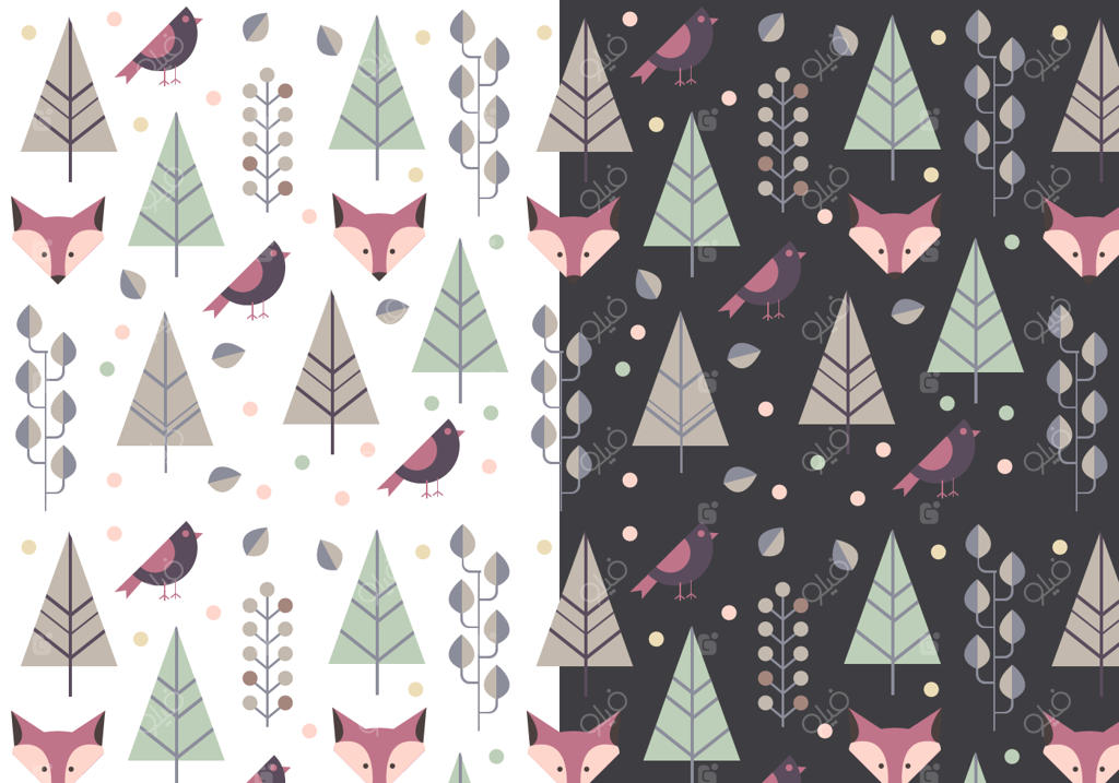 پترن زمستانی حیوانات رایگان