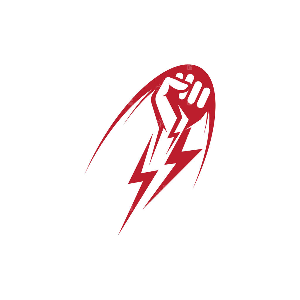 قالب وکتور آیکون دست قدرتمند