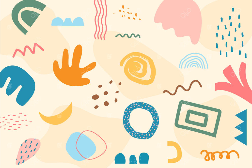 پس‌زمینه اشکال انتزاعی پاستلی