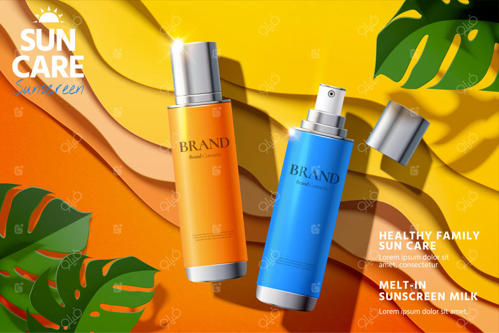 تبلیغات محصولات اسپری ضدآفتاب