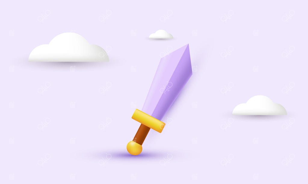 تصویرسازی وکتور واقع‌گرایانه آیکون، کلمه، نمادها و المان‌های سه بعدی و خلاقانه بازی، جدا شده از پس‌زمینه