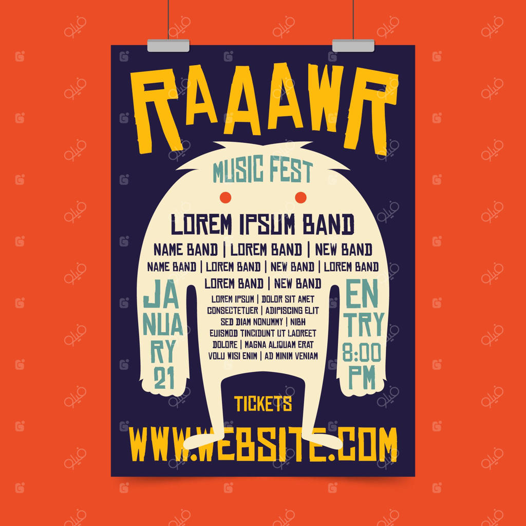 پوستر جشنواره موسیقی ۲۰۲۱ با طراحی تصویری