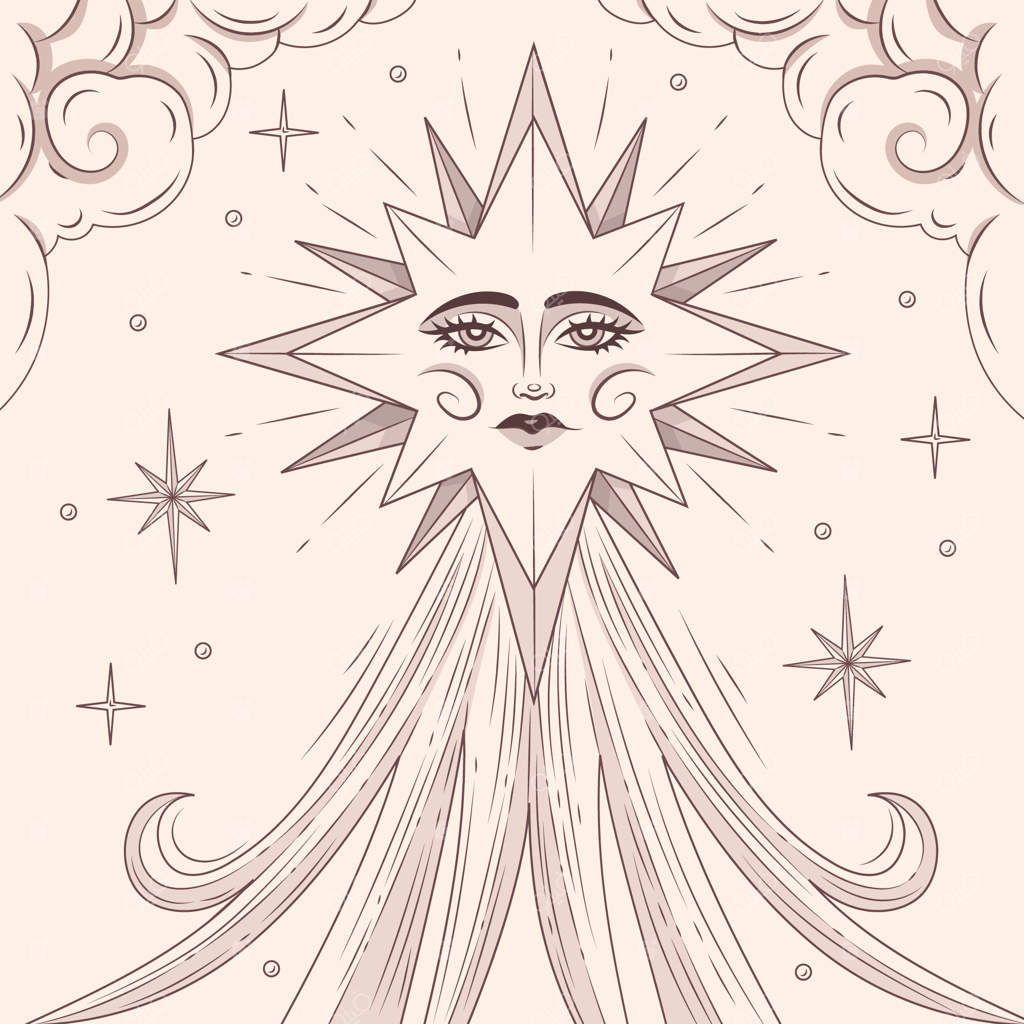 تصویر ستاره دنباله‌دار دستی طراحی‌شده