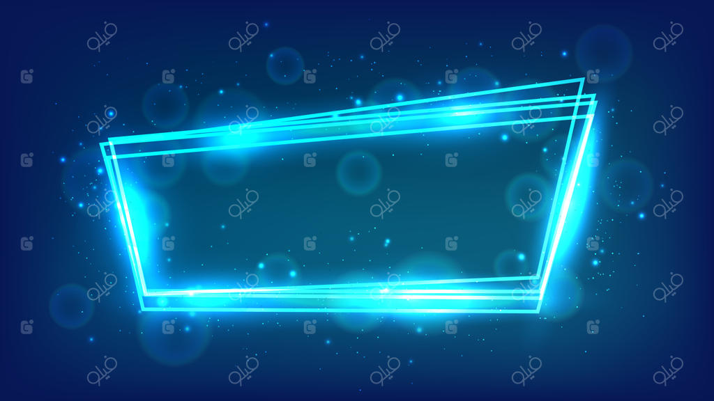 قاب نئون با جلوه‌های درخشان و زرق و برق
