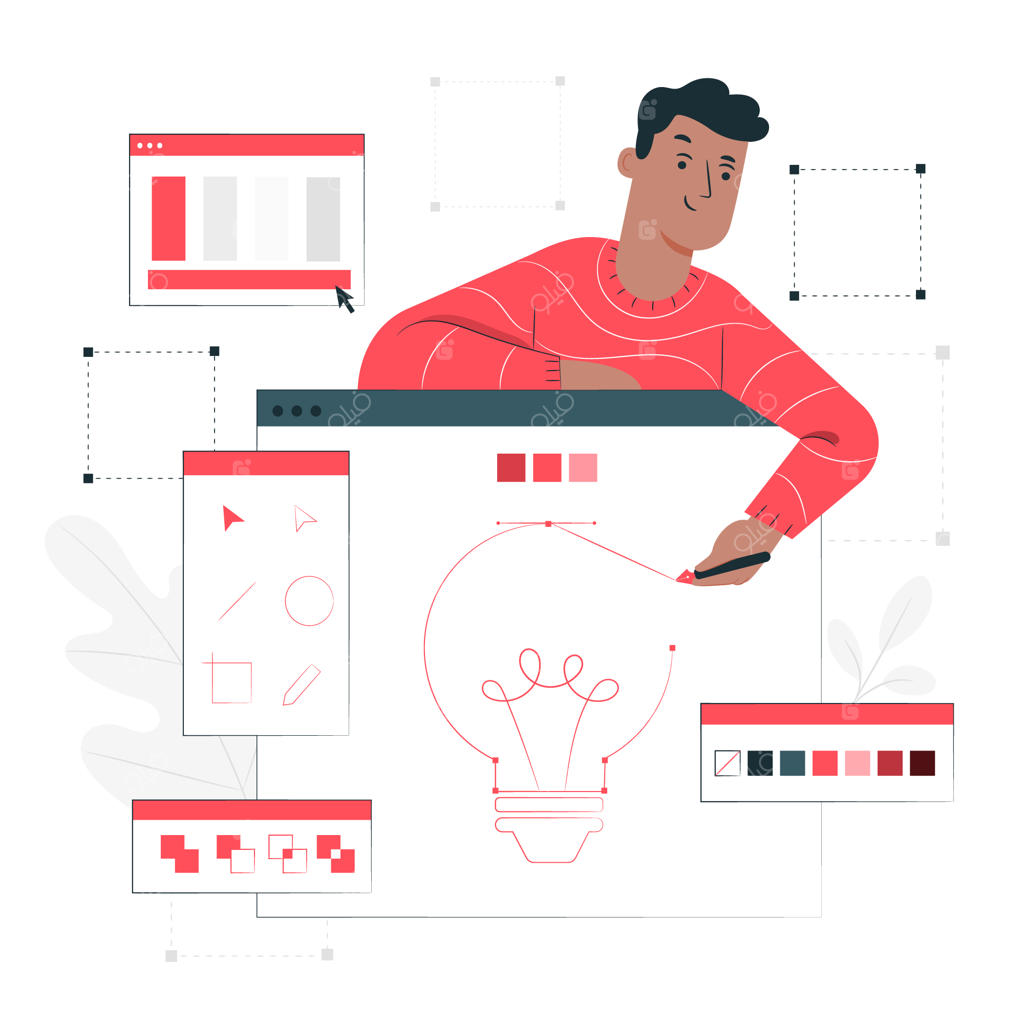 تصویرسازی مفهومی ابزارهای طراحی