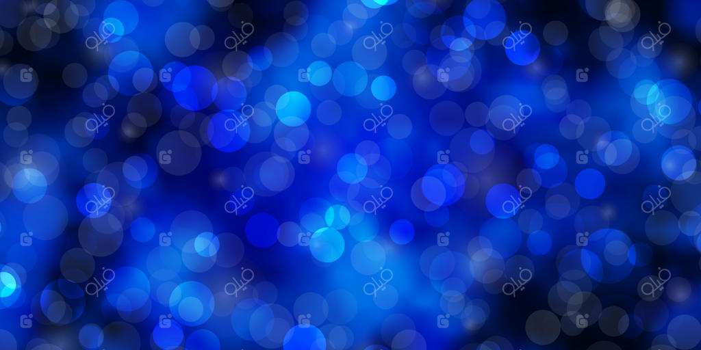 پس‌زمینه آبی روشن با دایره‌ها.