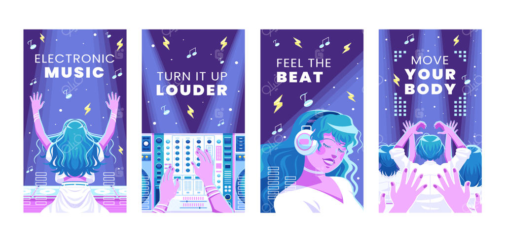 طراحی قالب موسیقی الکترونیک