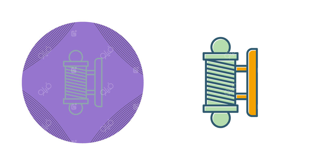 آیکون برداری تیرک آرایشگاه