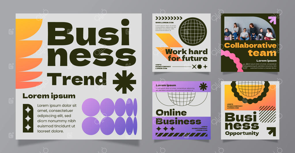 مجموعه پست‌های اینستاگرام برای کسب‌وکار