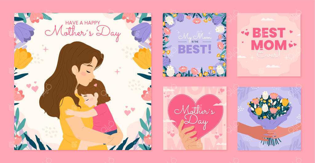 مجموعه پست‌های اینستاگرام ویژه روز مادر