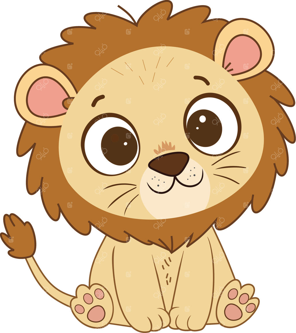 تصویر نقاشی بچه‌شیری کارتونی بامزه