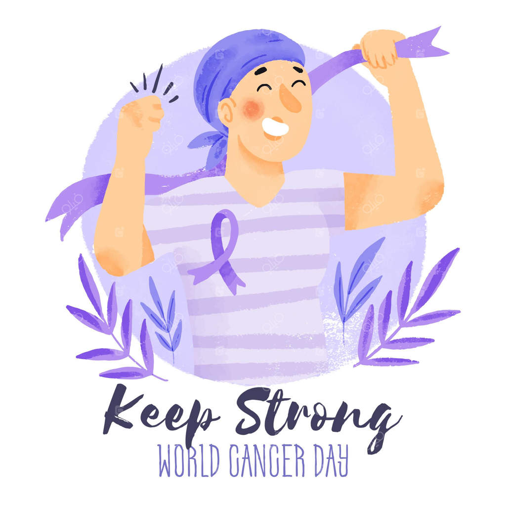 روز جهانی سرطان با رنگ‌های آبرنگی