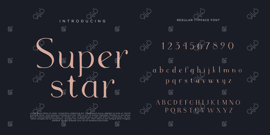 حروف الفبای زیبا: فونت لوکس و مدرن برای لوگوها و طراحی‌های مینیمالیستی کا‌لیگرافی