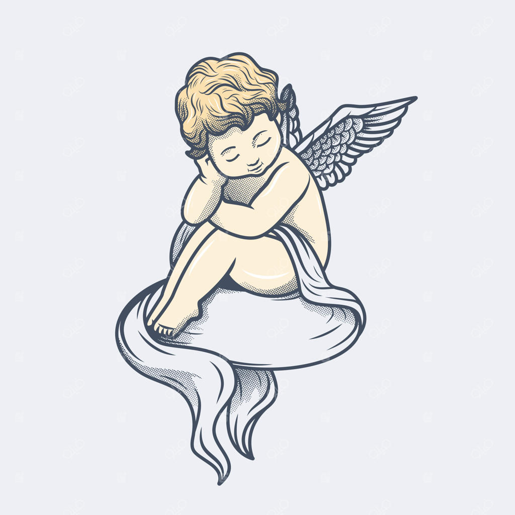 تصویرسازی فرشته‌ی عشق کوچک