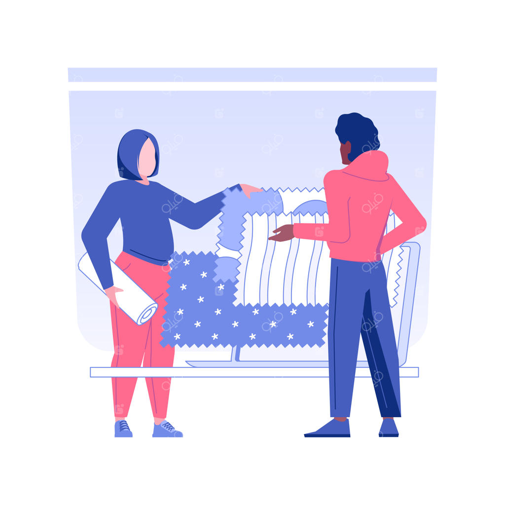 طرح برد نمونه طراحی داخلی - تصویرسازی وکتور مجزا