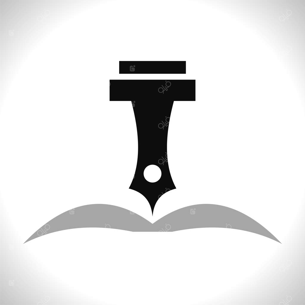 نماد وکتوری نویسنده و تصویرپردازی لوگو