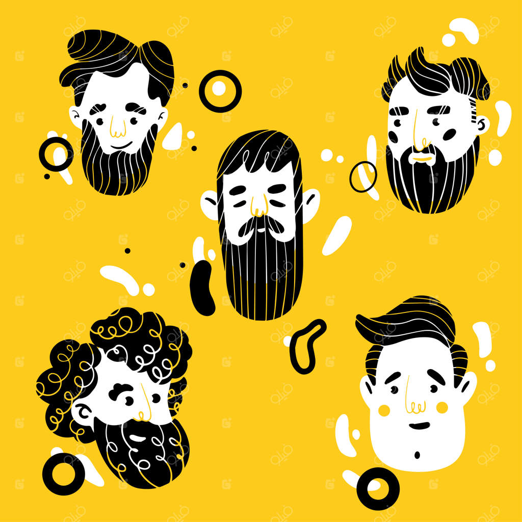 مجموعه‌ آواتار مردانه به سبک کارتونی