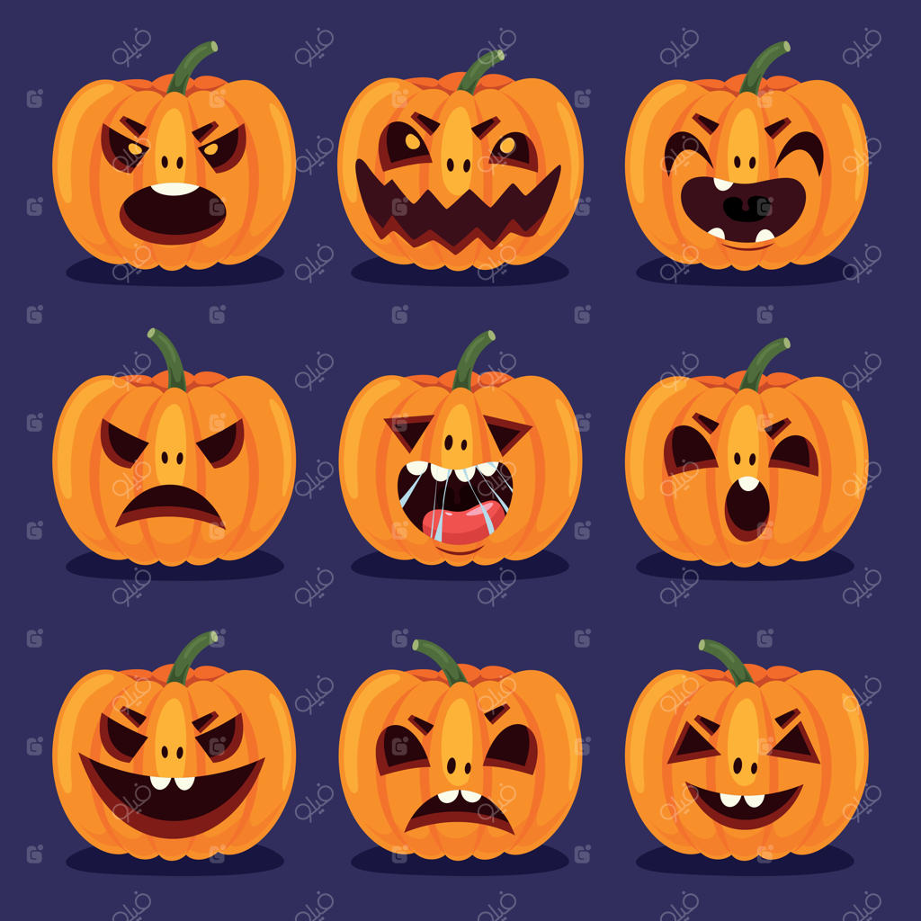 طراحی هالووین با شخصیت کارتونی