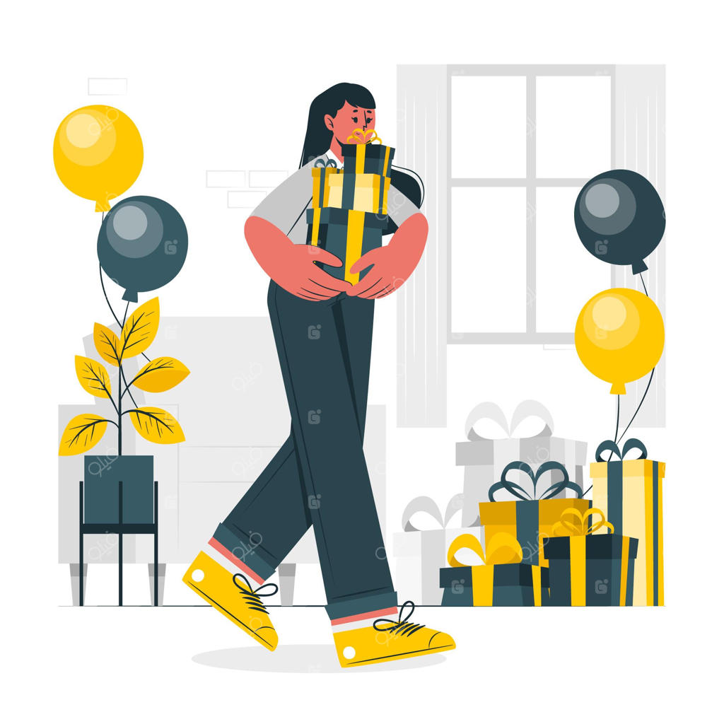 تصویرسازی مفهوم هدایا