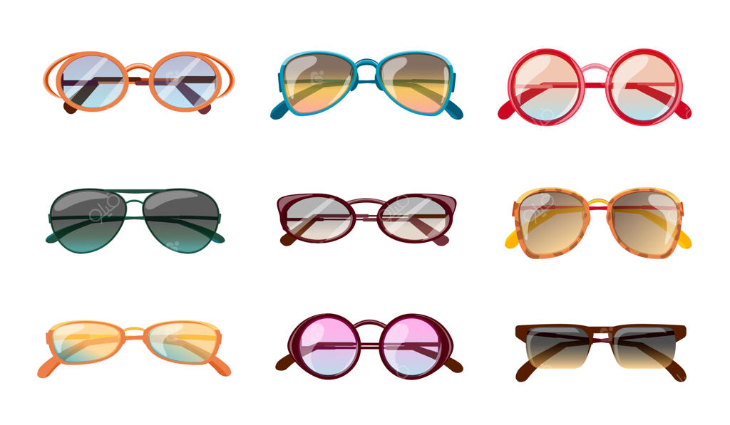 طراحی مدرن و رنگارنگ تابستانی عینک آفتابی: مجموعه‌ای از عینک‌های شیک و زیبا برای روزهای آفتابی