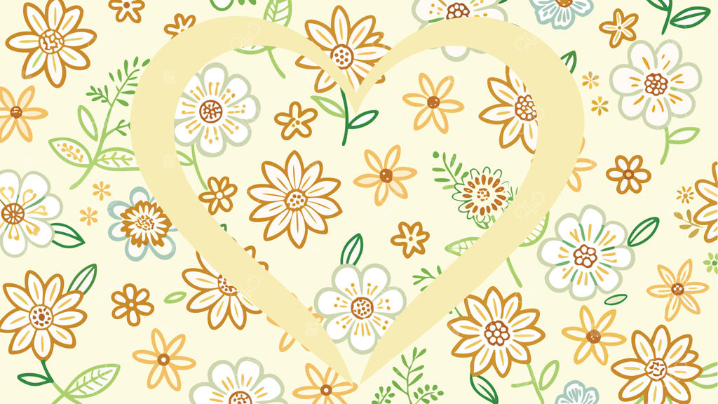 قاب عکس با طرح قلبی از گل‌ و برگ‌ها