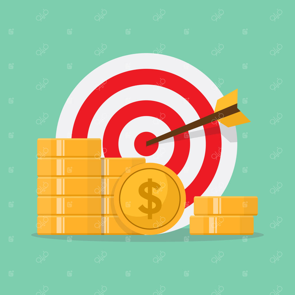 تصویر برداری طراحی تخت با موضوع کسب و کار هوشمند هدفمند