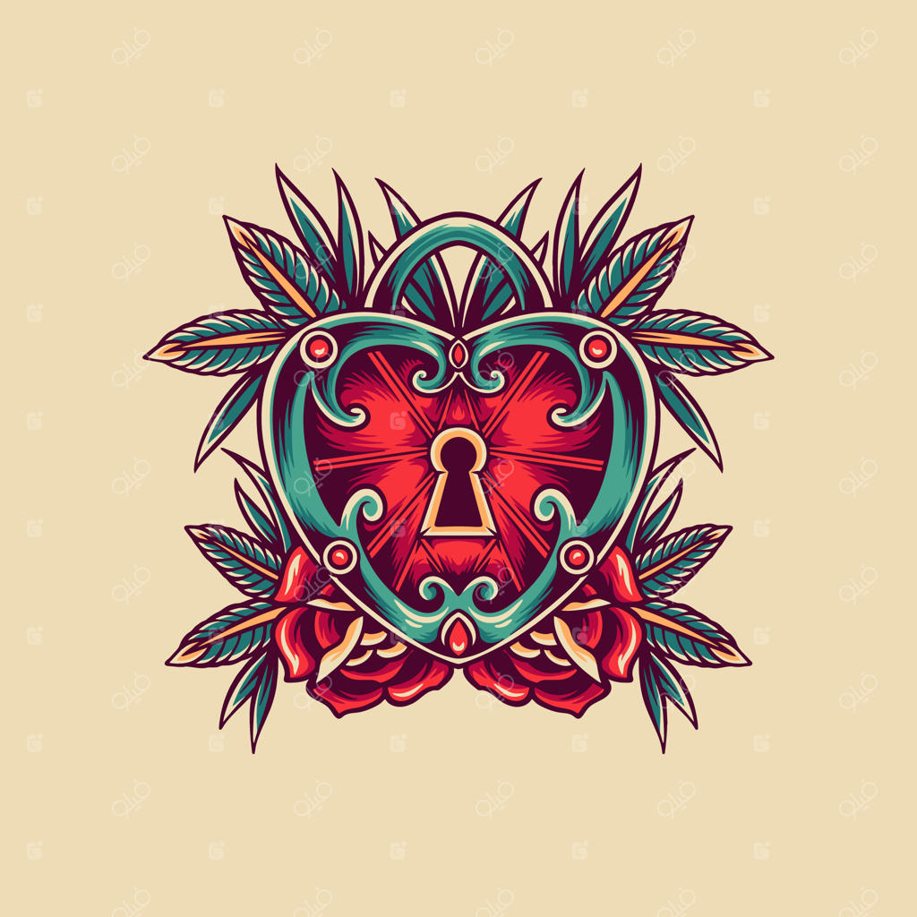 تصویر نوستالژیک قفل عشق