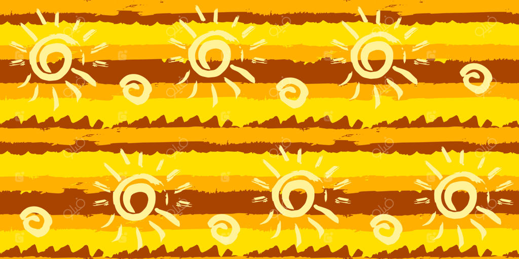 پترن اصیل یکپارچه: نقاشی دستی انتزاعی وکتور