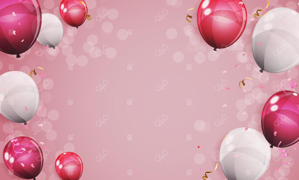 بادکنک‌های رنگارنگ و براق