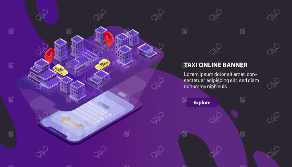 خدمات و ویژگی‌های تاکسی آنلاین ما را بشناسید Pro Vector
